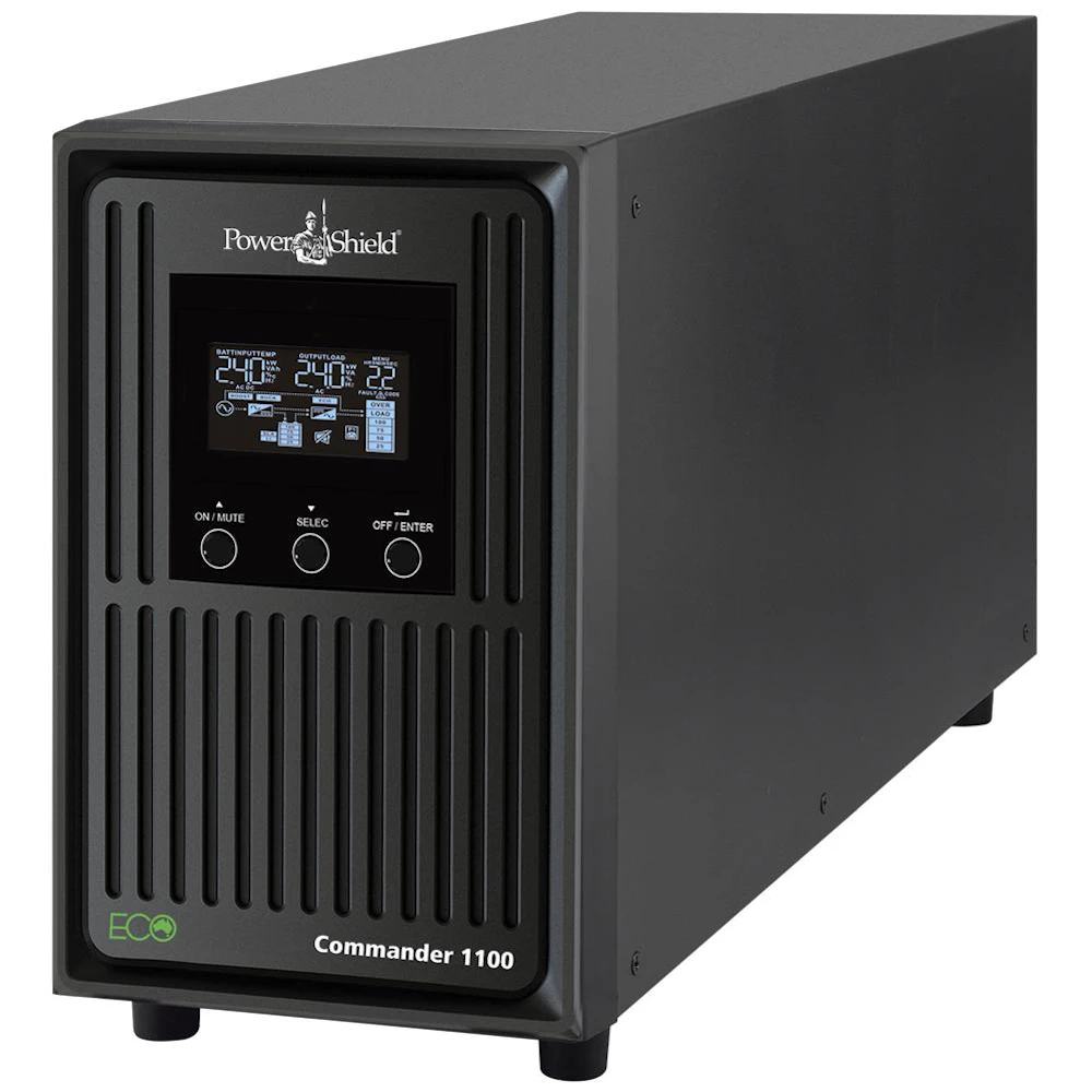 PowerShield Commander Tower 1.1KVA - AVR Line Interactive Pure Sine Wave UPS