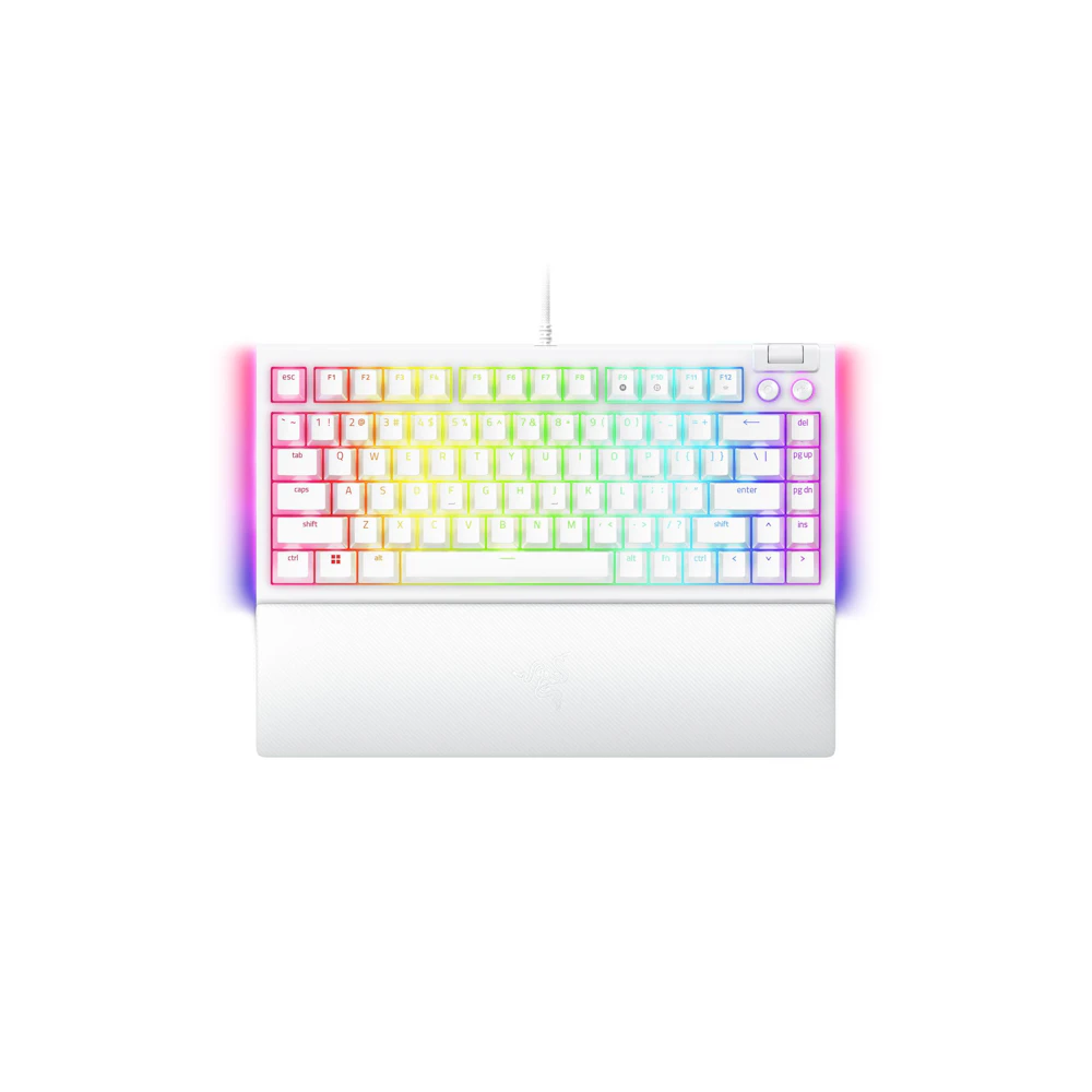 Razer BlackWidow V4 75% - Compact Mechanical Gaming Keyboard (White)