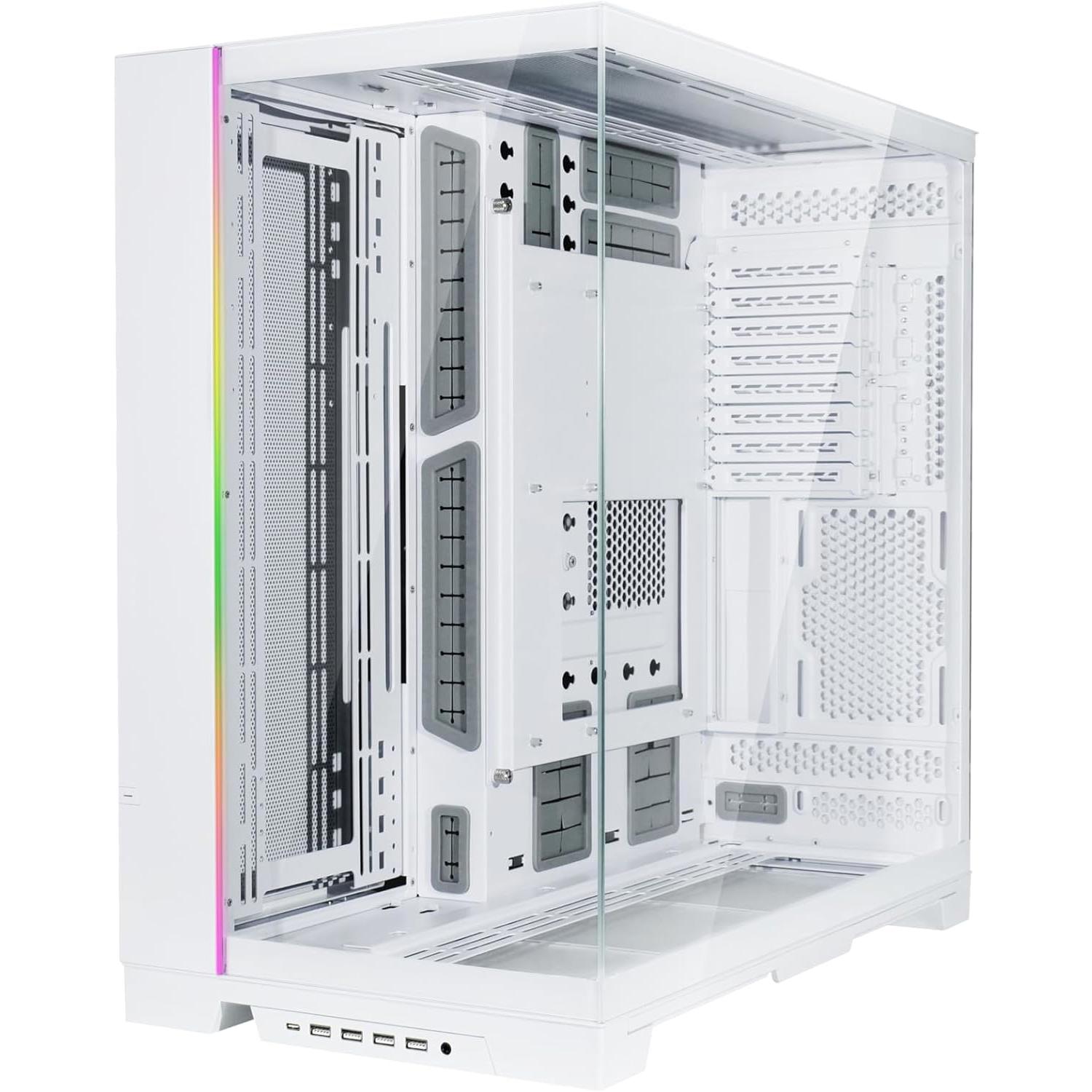 A large main feature product image of Lian Li O11 Dynamic EVO XL - Full Tower Case (White)