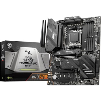 Product image of MSI MAG X670E Tomahawk WiFi AM5 ATX Desktop Motherboard - Click for product page of MSI MAG X670E Tomahawk WiFi AM5 ATX Desktop Motherboard