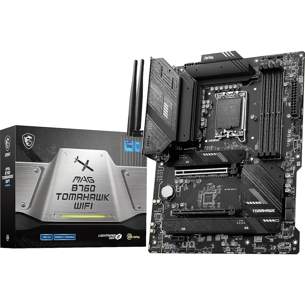 MSI MAG B760 Tomahawk WiFi LGA1700 ATX Desktop Motherboard