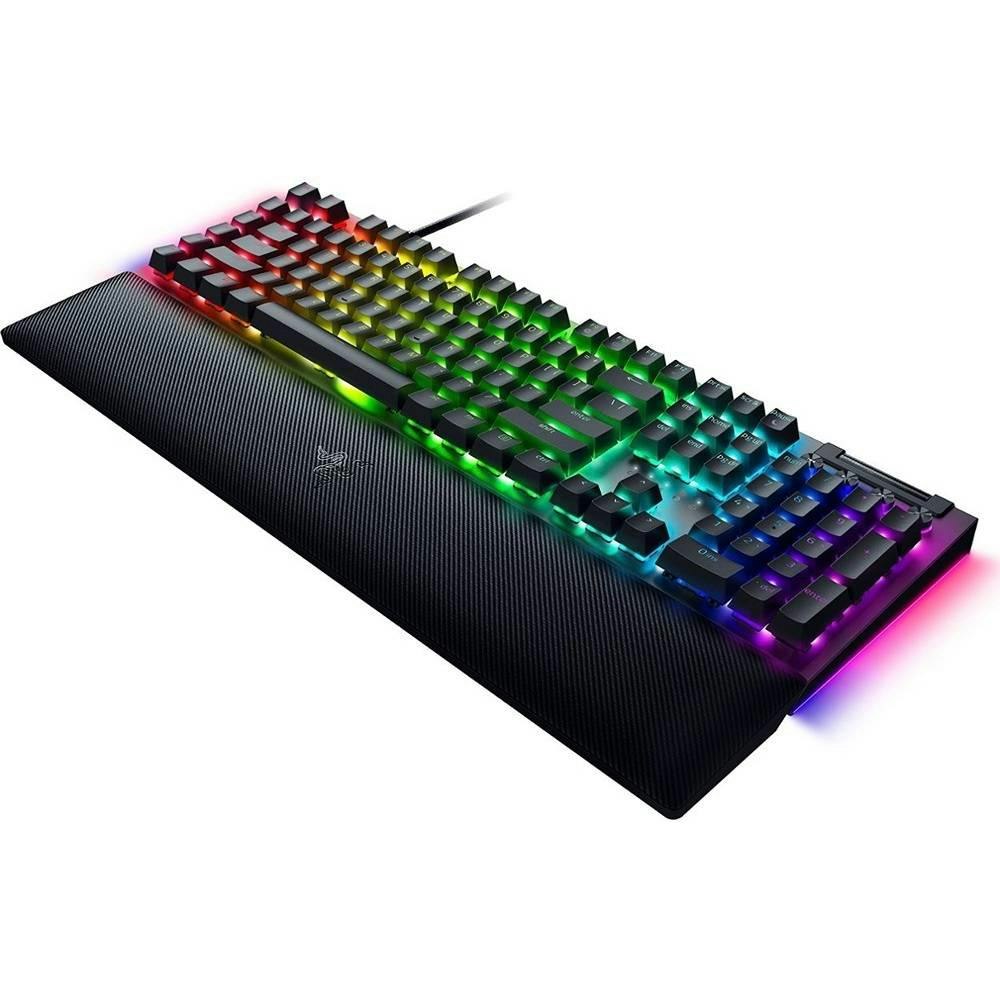 A large main feature product image of Razer BlackWidow V4 - Mechanical Gaming Keyboard (Green Switch)