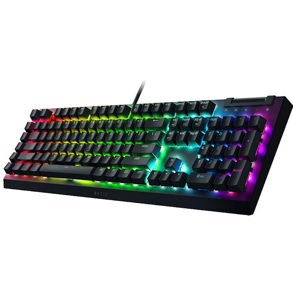 A large main feature product image of Razer BlackWidow V4 X - Mechanical Gaming Keyboard (Green Switch)