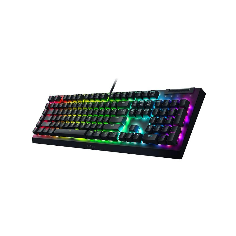 A large main feature product image of Razer BlackWidow V4 X - Mechanical Gaming Keyboard (Green Switch)