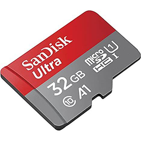 A large main feature product image of SanDisk Ultra 32GB microSDHC U1 A1 UHS-I microSD Card