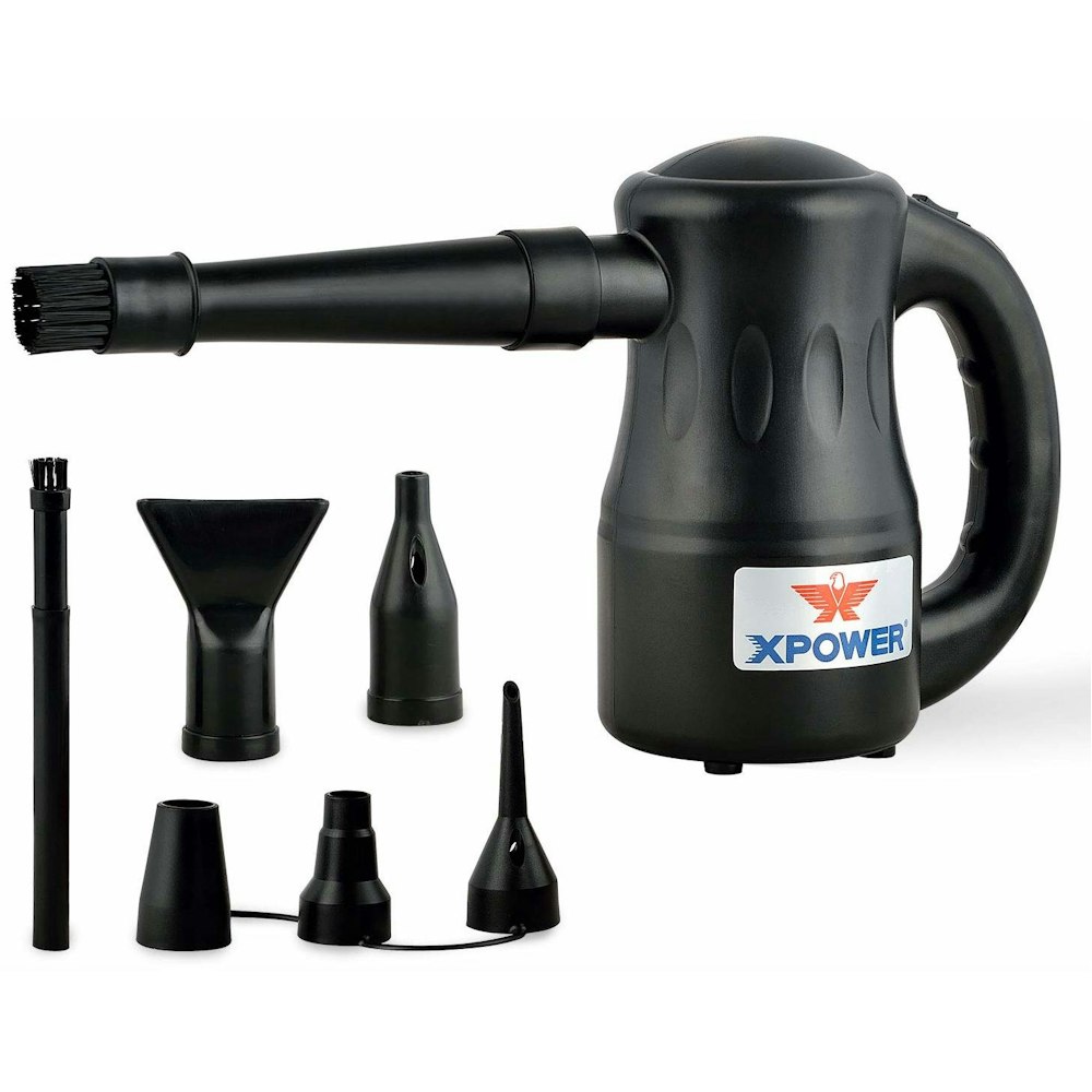 A large main feature product image of XPower Airrow Pro Electric Blower - Black