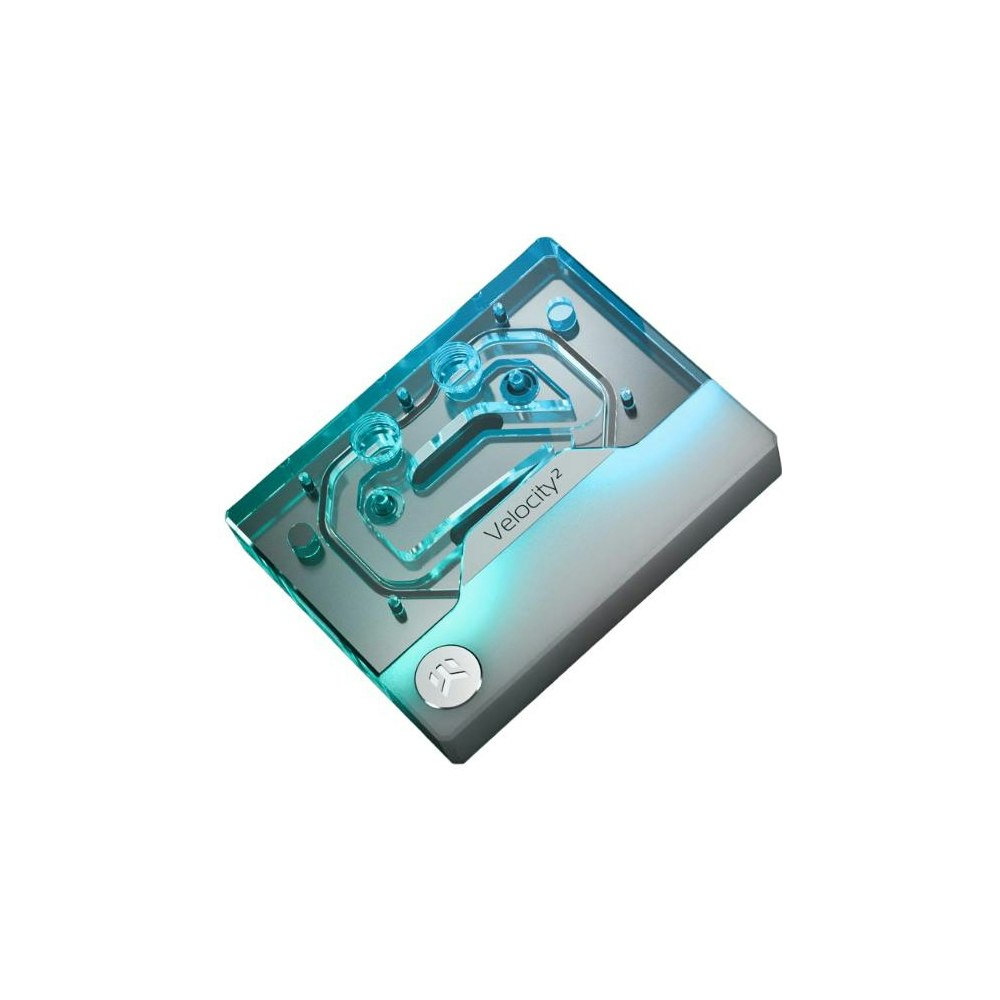 A large main feature product image of EK Quantum Velocity 2 D-RGB - AM5 White Edition