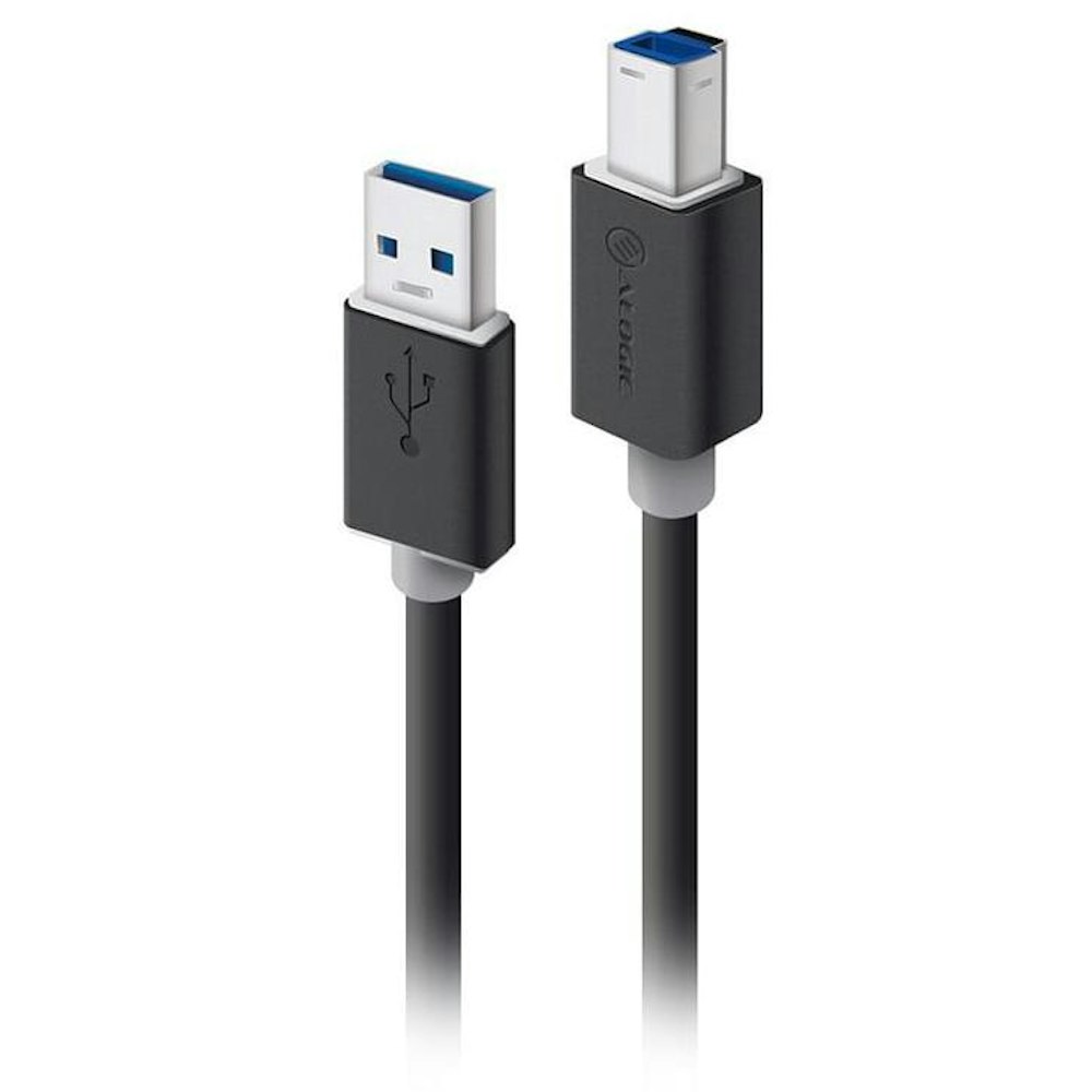 A large main feature product image of ALOGIC USB 3.0 Type-A to Type-B M-M 2m Cable