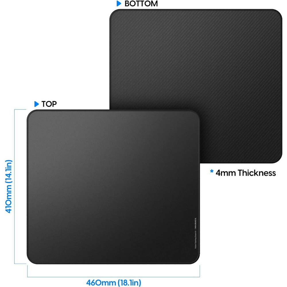 A large main feature product image of Pulsar ParaBrake V2 Mouse Pad XL - Black