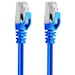A product image of Cruxtec Cat7 0.3m 10GbE SF/FTP Triple Shielding Network Cable Blue