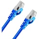 A small tile product image of Cruxtec Cat7 0.3m 10GbE SF/FTP Triple Shielding Network Cable Blue