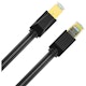 A small tile product image of Cruxtec CAT8 15m 40GbE SF/FTP Triple Shielding Ethernet Cable Black