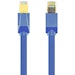 A product image of Cruxtec CAT8 0.3m 40GbE SF/FTP Triple Shielding Ethernet Cable Blue