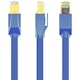 A small tile product image of Cruxtec CAT8 0.3m 40GbE SF/FTP Triple Shielding Ethernet Cable Blue