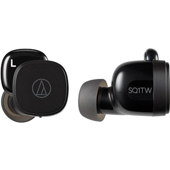 Product image of Audio-Technica ATH-SQ1TW Wireless Earbuds - Black - Click for product page of Audio-Technica ATH-SQ1TW Wireless Earbuds - Black