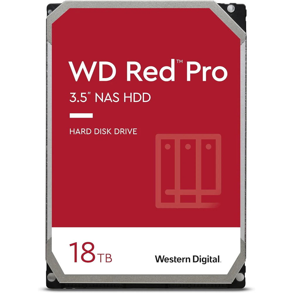 WD Red Pro 3.5" NAS HDD - 18TB 256MB