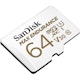 A small tile product image of SanDisk MAX ENDURANCE UHS Class 3 microSD Card 64GB