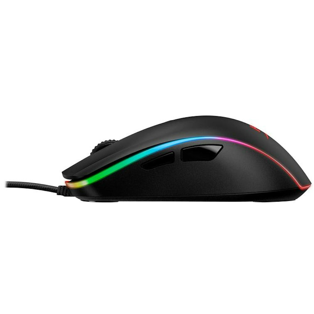 A large main feature product image of HyperX Pulsefire Surge - Wired RGB Gaming Mouse