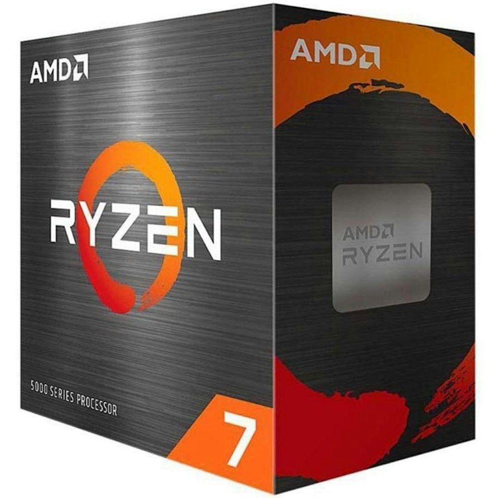 A large main feature product image of AMD Ryzen 7 5700G 8 Core 16 Thread Up To 4.6Ghz AM4 APU Retail Box - With Wraith Stealth Cooler
