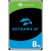 A product image of Seagate SkyHawk AI 3.5" Surveillance HDD - 8TB 256MB