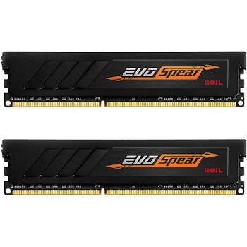 Product image of GeIL 16GB Kit (2x8GB) DDR4 EVO SPEAR C16 2400MHz - Black - Click for product page of GeIL 16GB Kit (2x8GB) DDR4 EVO SPEAR C16 2400MHz - Black