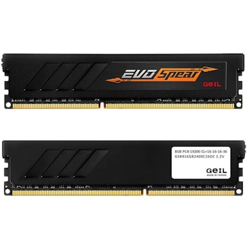 Product image of GeIL 16GB Kit (2x8GB) DDR4 EVO SPEAR C16 2400MHz - Black - Click for product page of GeIL 16GB Kit (2x8GB) DDR4 EVO SPEAR C16 2400MHz - Black