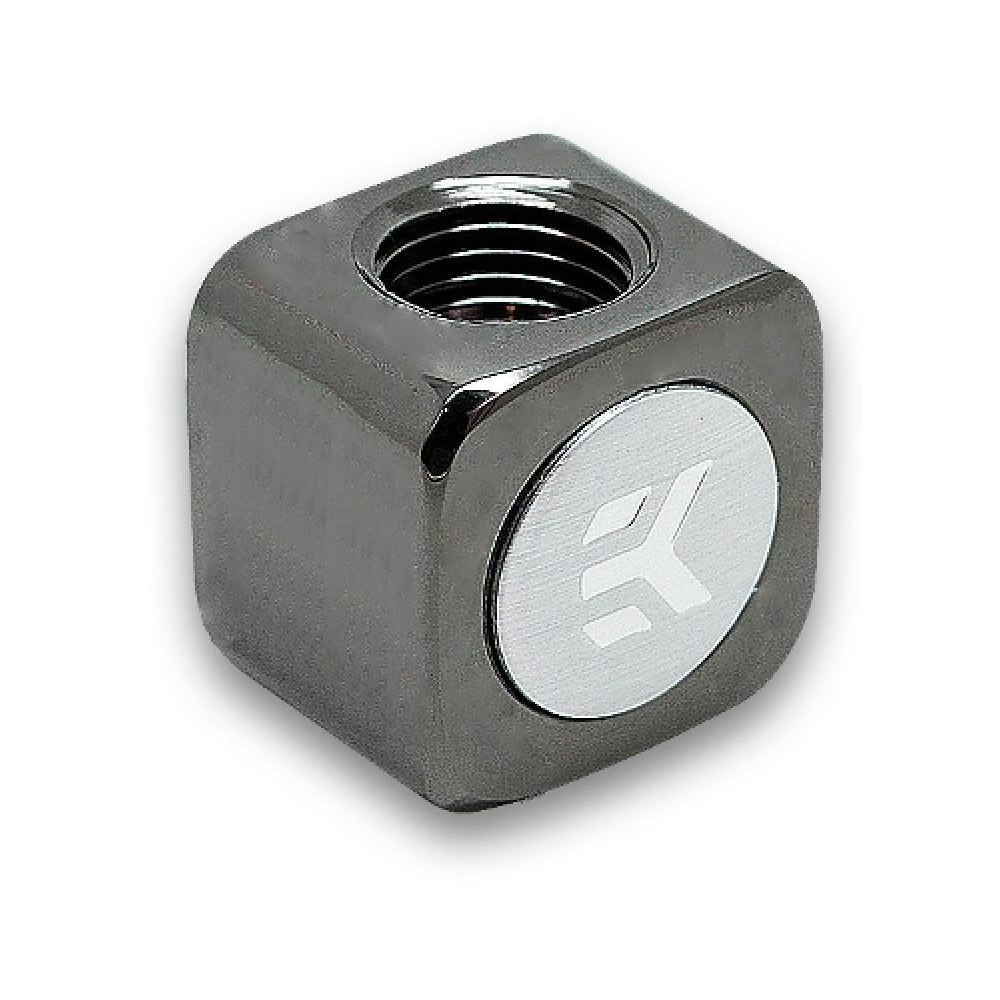 A large main feature product image of EK AF T-Splitter 3F G1/4 - Black Nickel