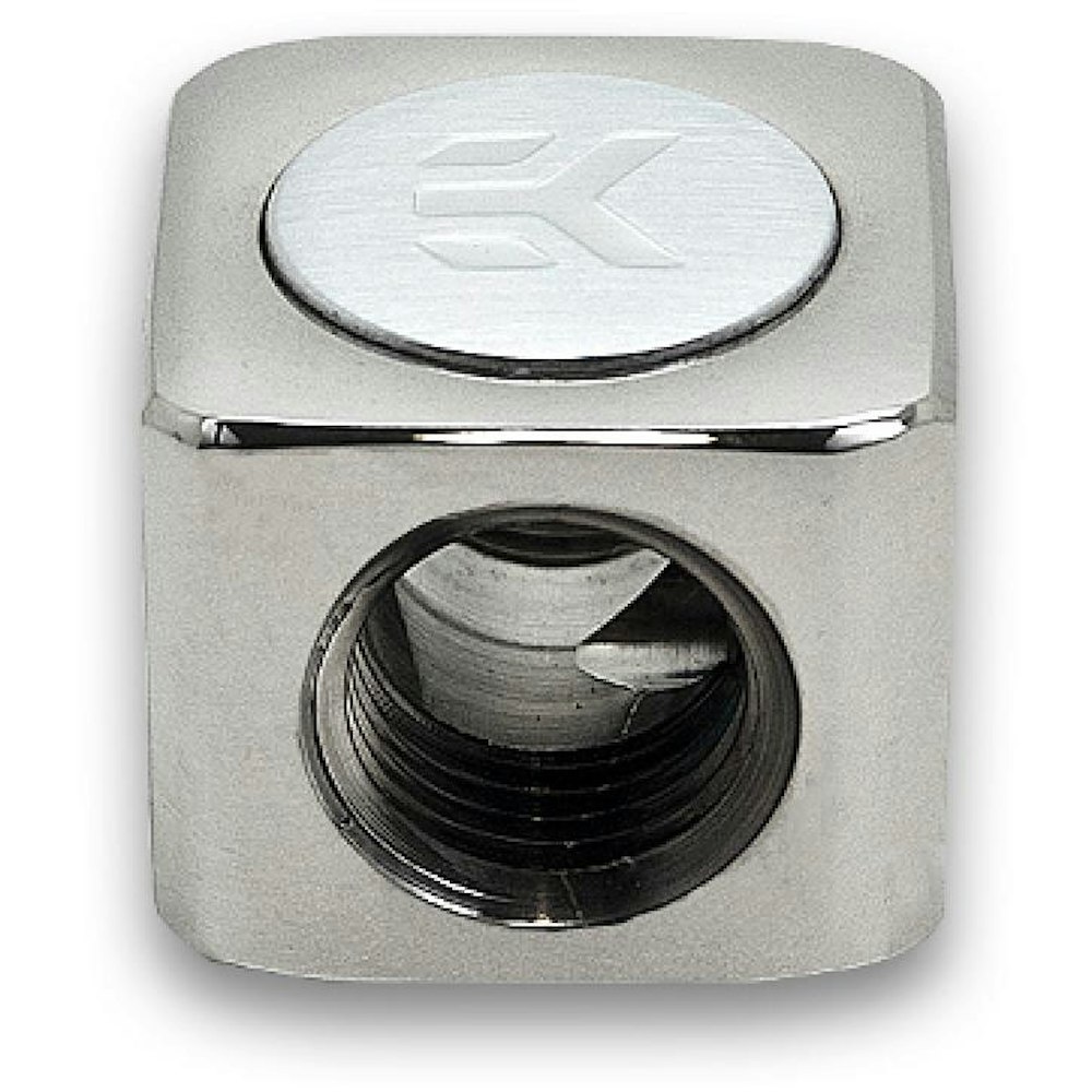A large main feature product image of EK AF T-Splitter 3F G1/4 - Nickel