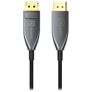 Product image of Cruxtec DisplayPort 1.4 8K Active Optical Fiber Male to Male Cable - 10m - Click for product page of Cruxtec DisplayPort 1.4 8K Active Optical Fiber Male to Male Cable - 10m