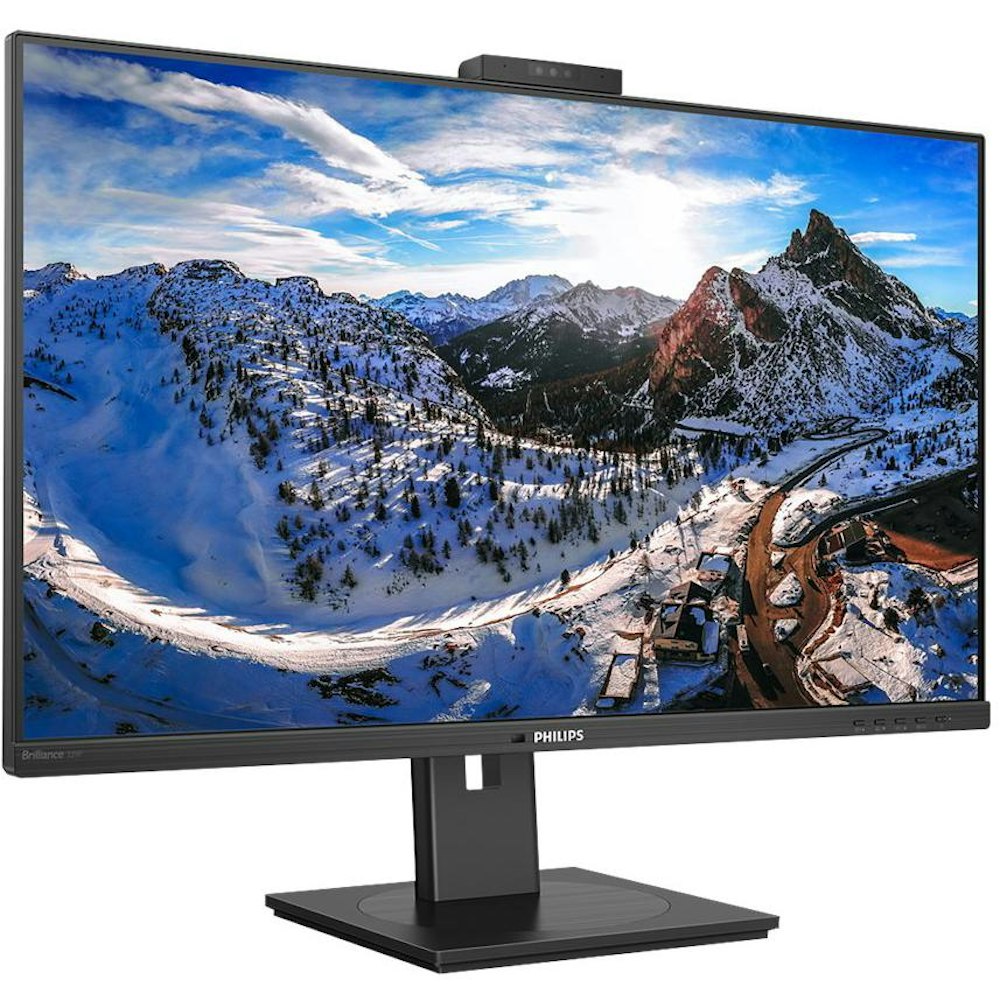 A large main feature product image of Philips 329P1H - 31.5" UHD 60Hz IPS Webcam Monitor