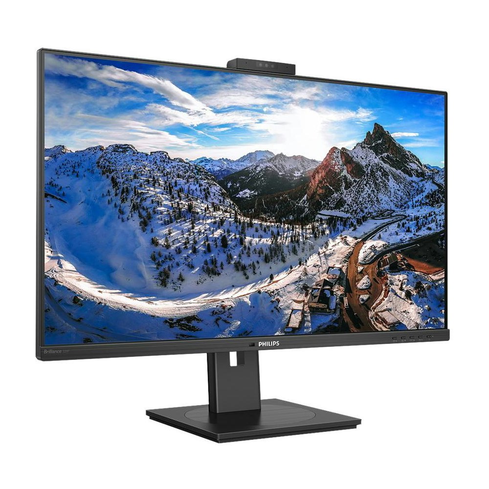 A large main feature product image of Philips 329P1H 31.5" UHD 60Hz IPS Webcam Monitor