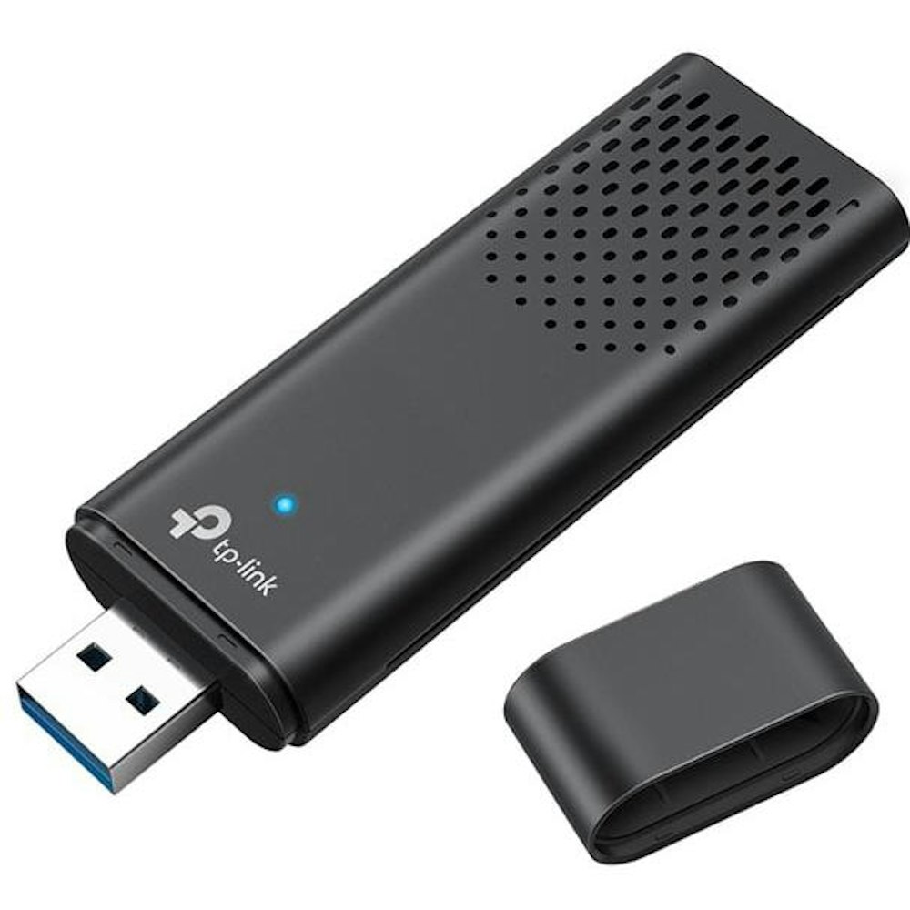 A large main feature product image of TP-Link Archer TX20U - AX1800 Dual-Band Wi-Fi 6 USB Adapter