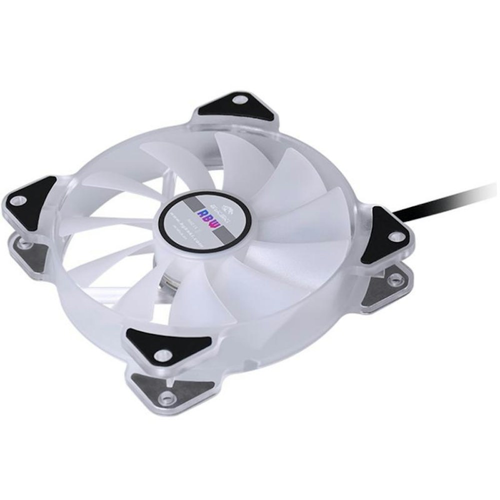 A large main feature product image of Bykski 120mm RBW Addressable RGB 120mm Fan