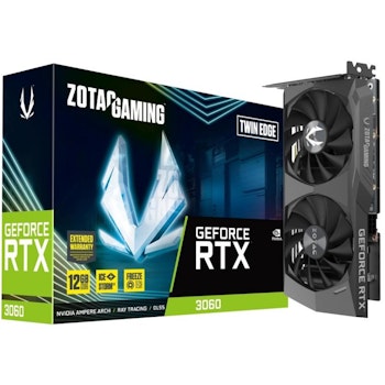 Product image of ZOTAC GAMING GeForce RTX 3060 Twin Edge 12GB GDDR6 - Click for product page of ZOTAC GAMING GeForce RTX 3060 Twin Edge 12GB GDDR6