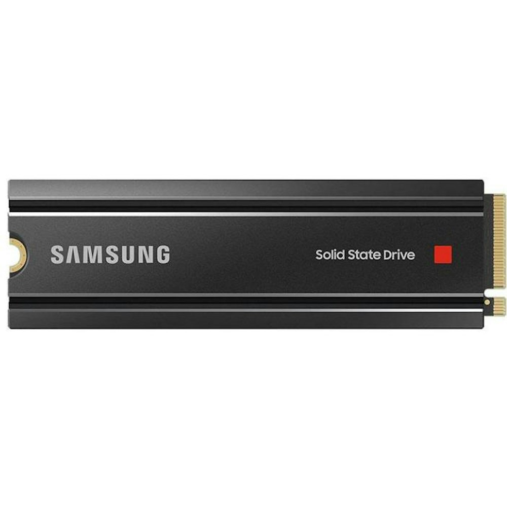 A large main feature product image of Samsung 980 Pro w/Heatsink PCIe Gen4 NVMe M.2 SSD - 2TB