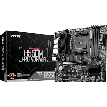 Product image of MSI B550M PRO-VDH WiFi AM4 mATX Desktop Motherboard - Click for product page of MSI B550M PRO-VDH WiFi AM4 mATX Desktop Motherboard