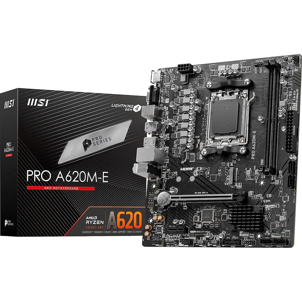 MSI PRO A620M-E AM5 mATX Desktop Motherboard