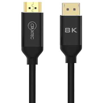 Product image of Cruxtec Displayport to HDMI 2.1 Cable - 2m - Click for product page of Cruxtec Displayport to HDMI 2.1 Cable - 2m