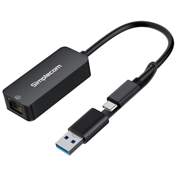 Product image of Simplecom NU405 SuperSpeed USB-C and USB-A to 2.5G Ethernet Network Adapter - Click for product page of Simplecom NU405 SuperSpeed USB-C and USB-A to 2.5G Ethernet Network Adapter