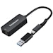 A product image of Simplecom NU405 SuperSpeed USB-C and USB-A to 2.5G Ethernet Network Adapter