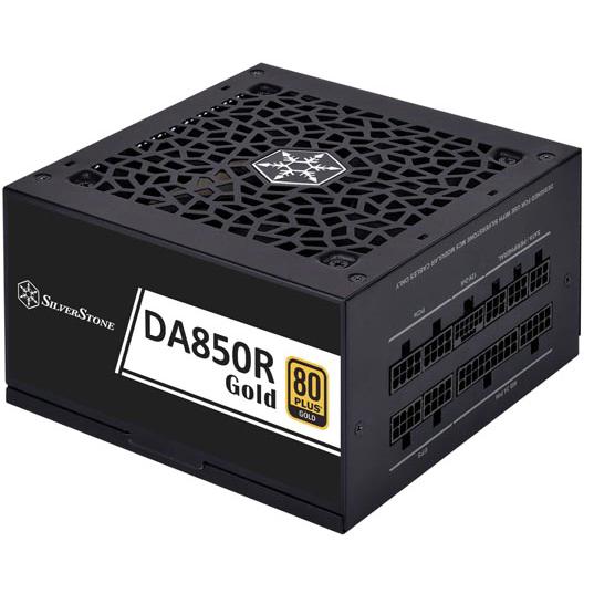 A large main feature product image of SilverStone Decathlon R 850W Gold PCIe 5.0 ATX Modular PSU