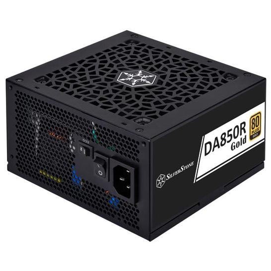 A large main feature product image of SilverStone Decathlon R 850W Gold PCIe 5.0 ATX Modular PSU