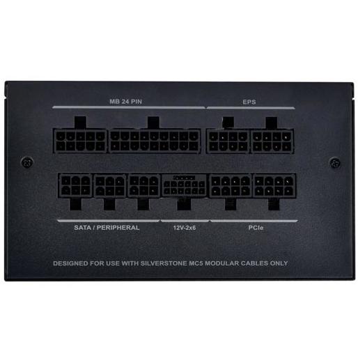 A large main feature product image of SilverStone Decathlon R 850W Gold PCIe 5.0 ATX Modular PSU