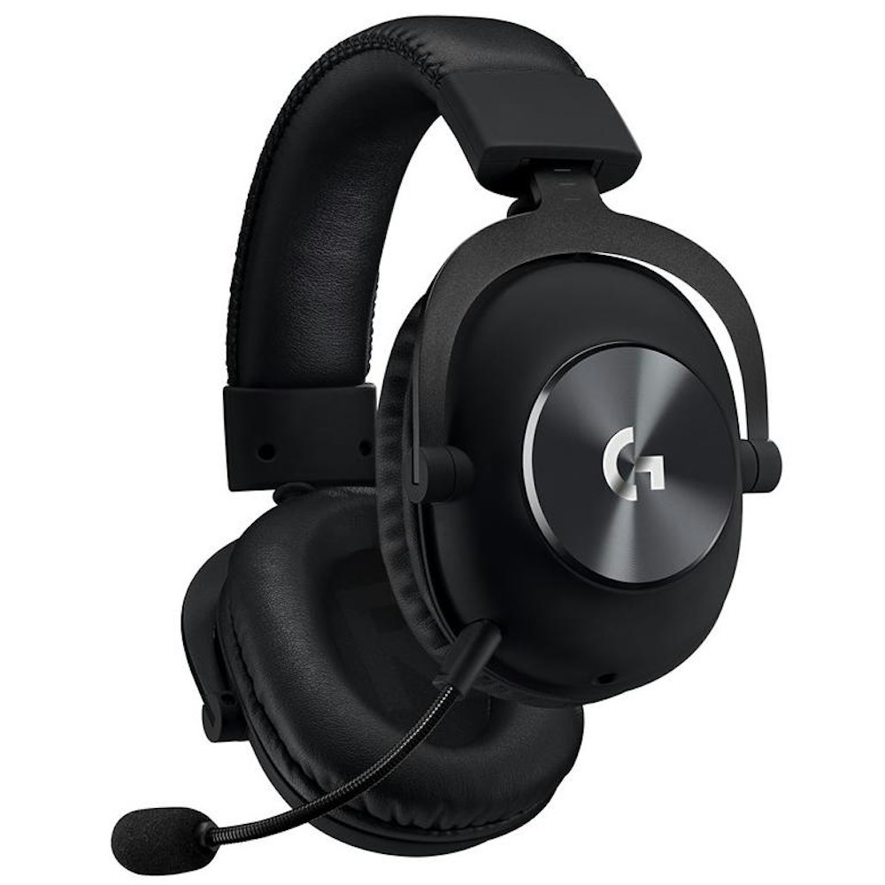 A large main feature product image of Logitech G Pro Gaming Headset with Passive Noise Cancellation