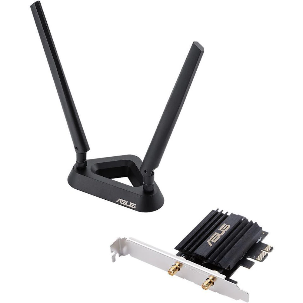 ASUS PCE-AX58BT 802.11ax Dual-Band Wireless-AX3000 PCIe Adapter with Bluetooth 5.2