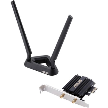 Product image of ASUS PCE-AX58BT 802.11ax Dual-Band Wireless-AX3000 PCIe Adapter with Bluetooth - Click for product page of ASUS PCE-AX58BT 802.11ax Dual-Band Wireless-AX3000 PCIe Adapter with Bluetooth