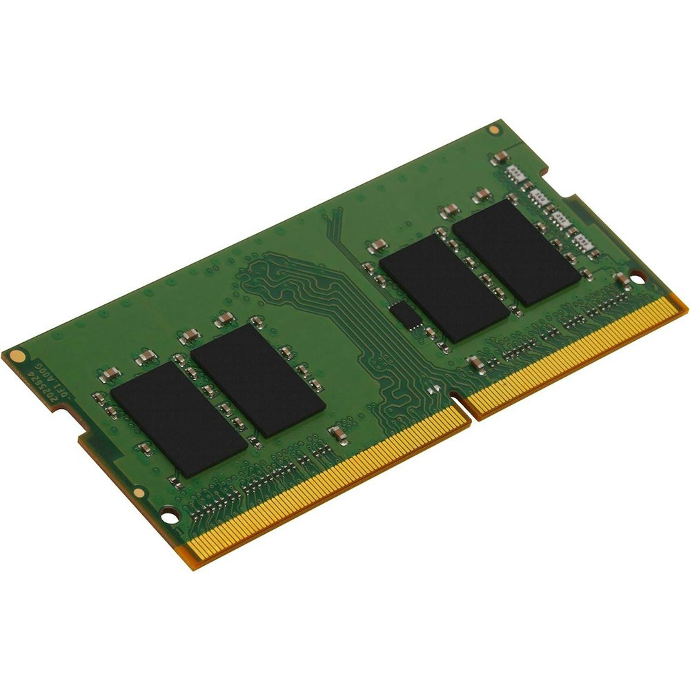 A large main feature product image of Kingston 8GB Single (1x8GB) DDR4 SO-DIMM C22 3200MHz