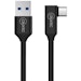 A product image of Cruxtec USB-A to USB-C 90 Degree Angle VR Cable - 3m