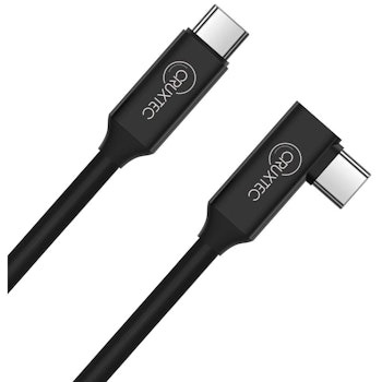 Product image of Cruxtec USB-C to USB-C 90 Degree Angle VR Cable - 3m - Click for product page of Cruxtec USB-C to USB-C 90 Degree Angle VR Cable - 3m