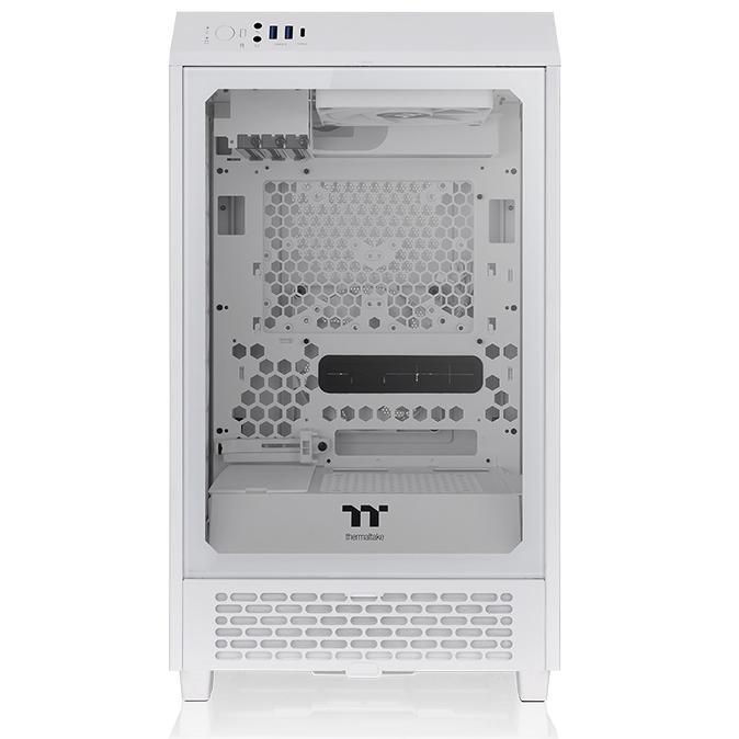 A large main feature product image of Thermaltake The Tower 200 - Mini Tower Case (Snow)